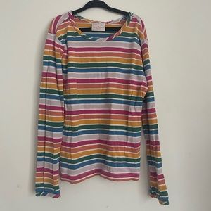 Rainbow girls casual long sleeve shirt.